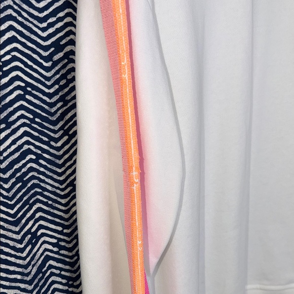 White Sweatshirt with Pink Accents - Picture 3 of 6